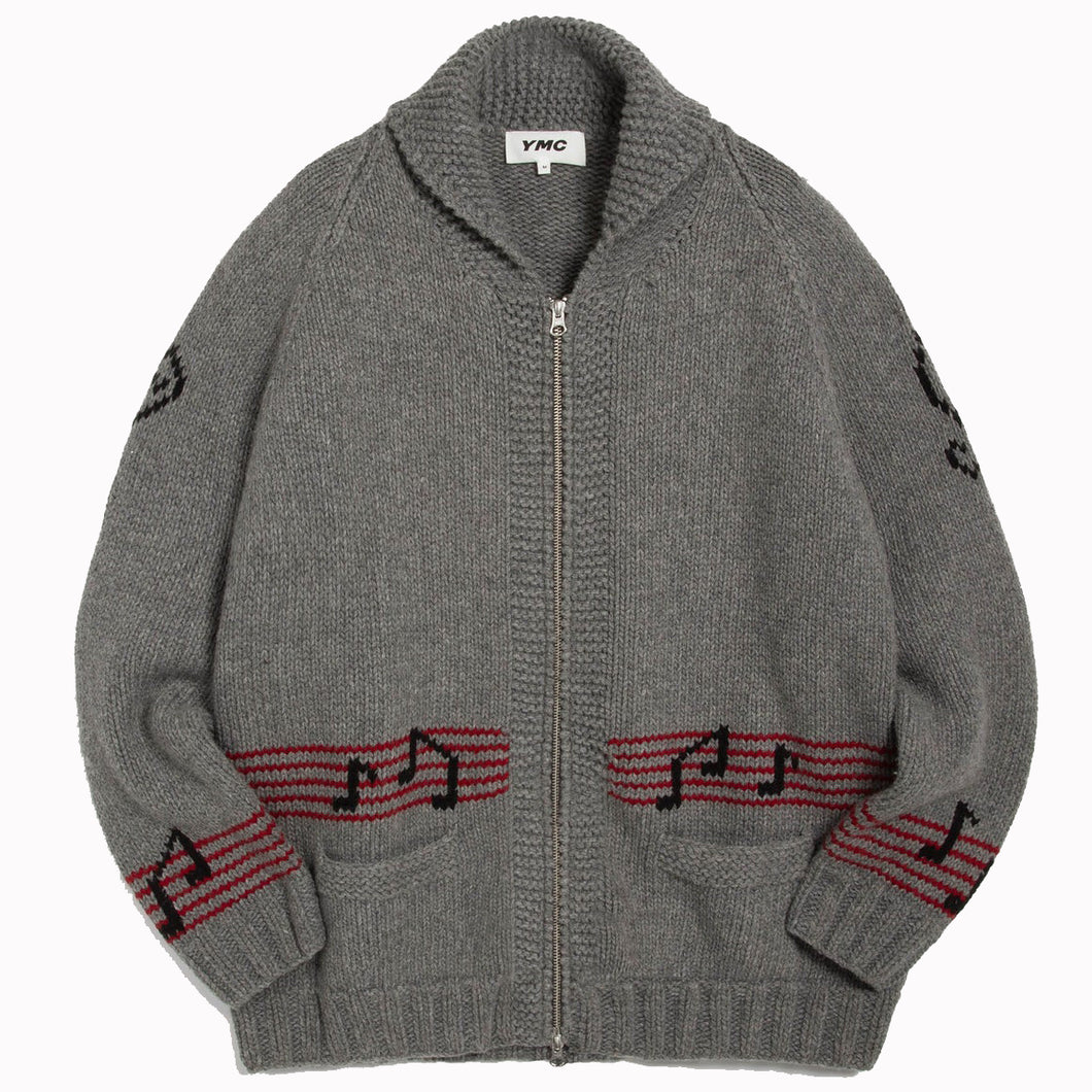 YMC Mens Cowichan Cardigan Grey