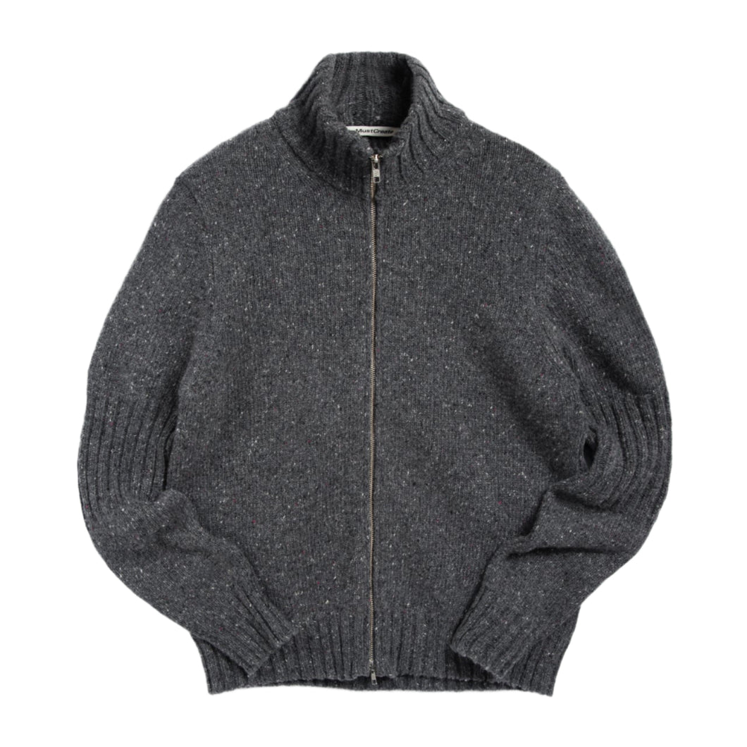 YMC Mens Nova Zip Cardigan Charcoal