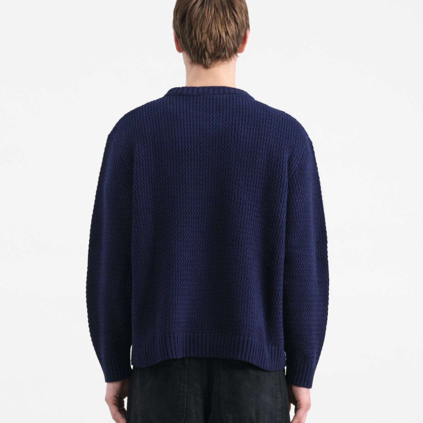 YMC Mens Flint Jumper Navy