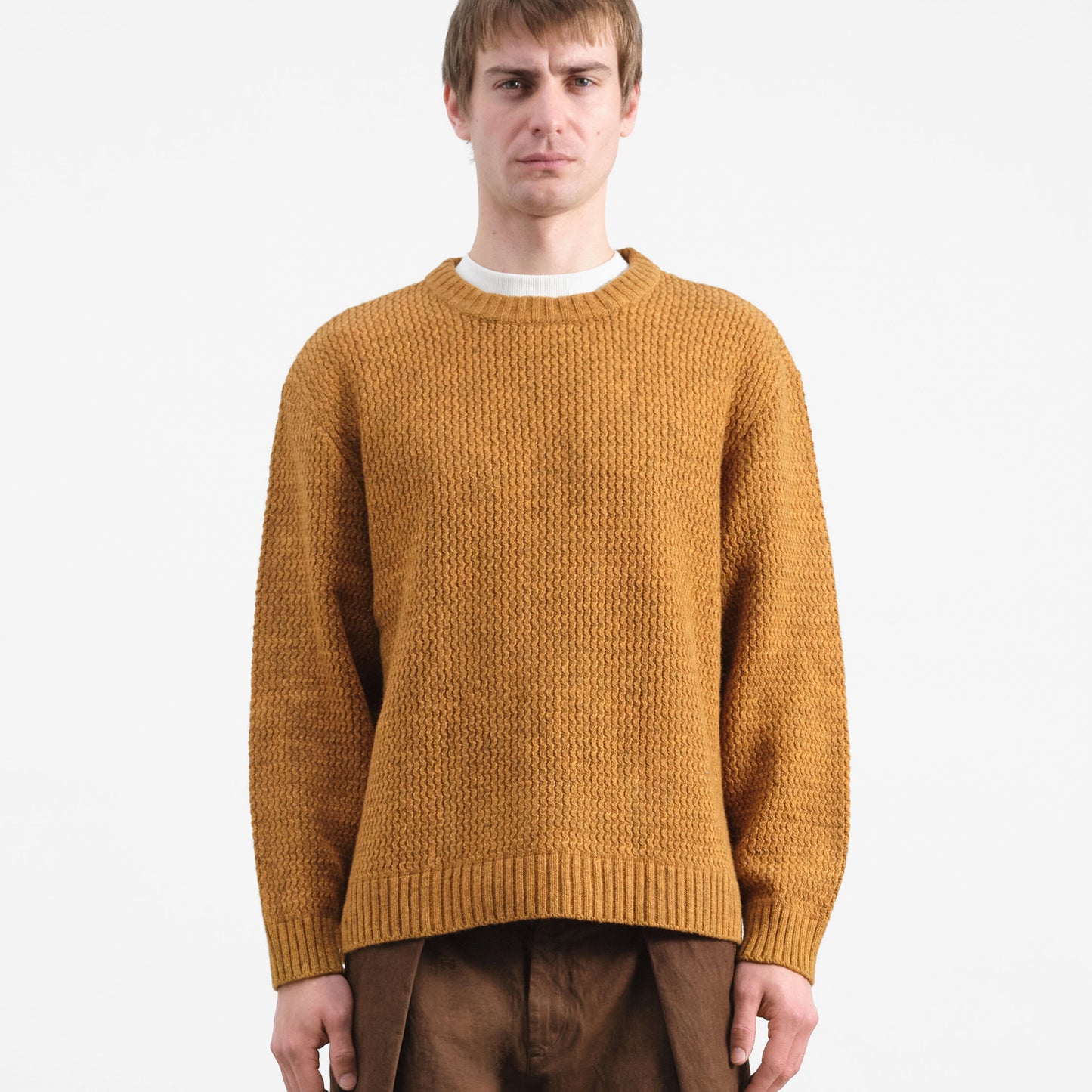 YMC Mens Flint Jumper Orange