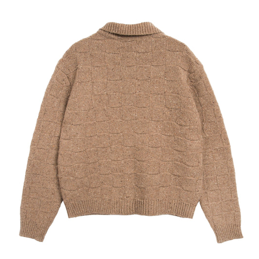 YMC Mens Rat Pack Cardigan Brown