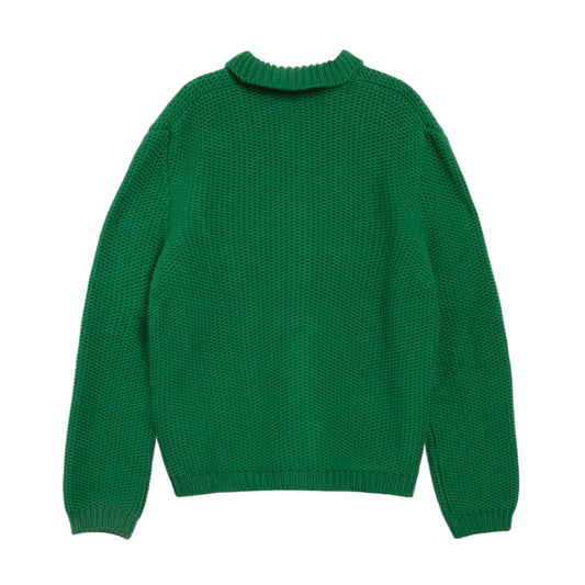 YMC Mens Baker Cardigan Green