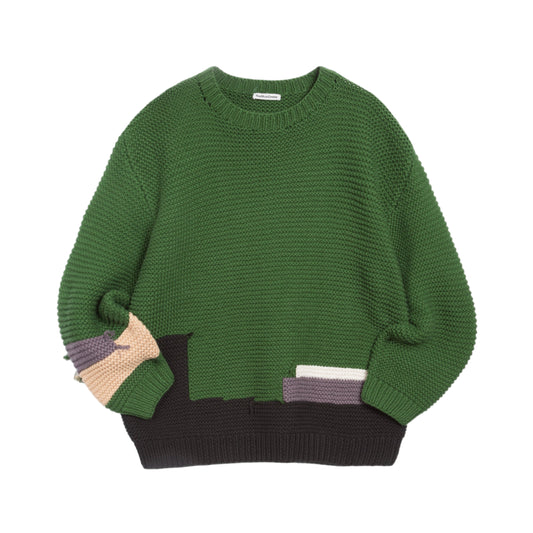 YMC Mens Flint Jumper Green