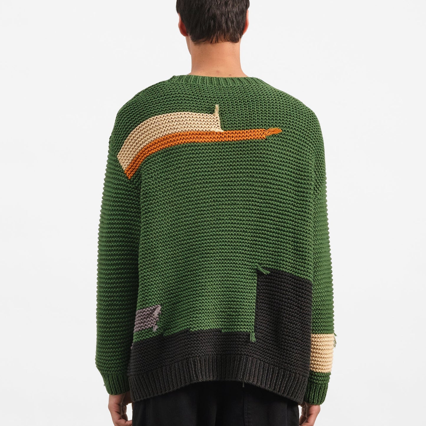YMC Mens Flint Jumper Green