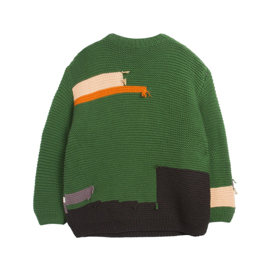 YMC Mens Flint Jumper Green
