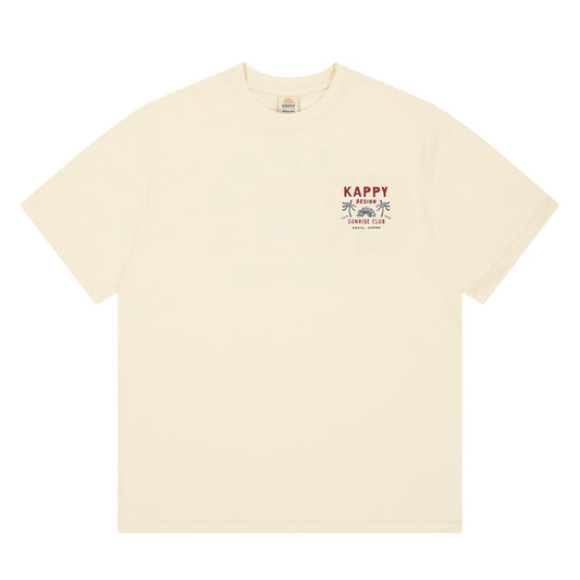 Kappy Design Palm Coast Half T-shirt Cream