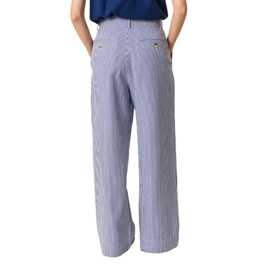 Leon & Harper Pasha Striped Pants Blue