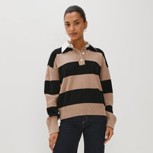 Load image into Gallery viewer, Rails Paxton Polo Oatmeal / Black
