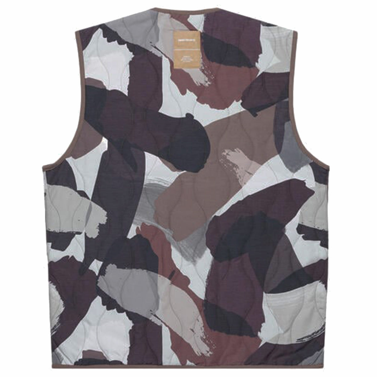 Norse Projects Peter Camo Waxed Nylon Insulated Vest Espresso