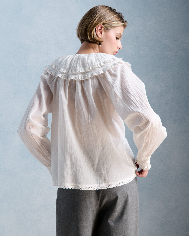 Petite Mendigote Constance Blouse Ecru