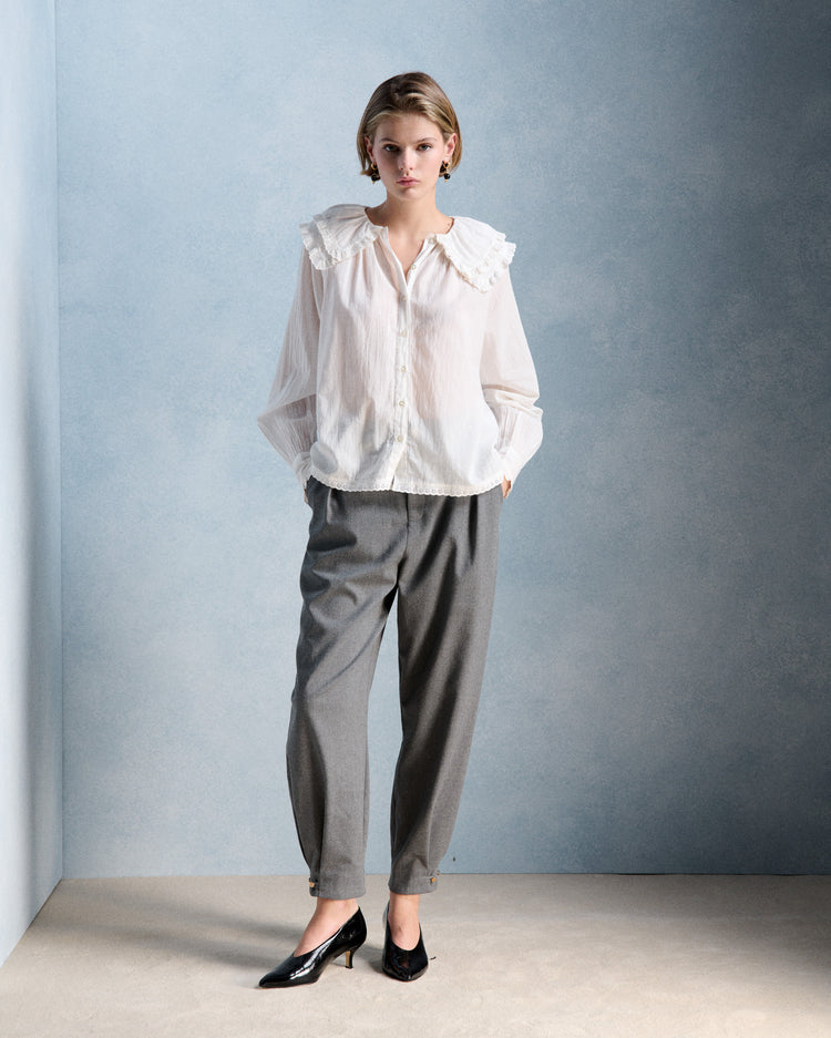 Petite Mendigote Constance Blouse Ecru
