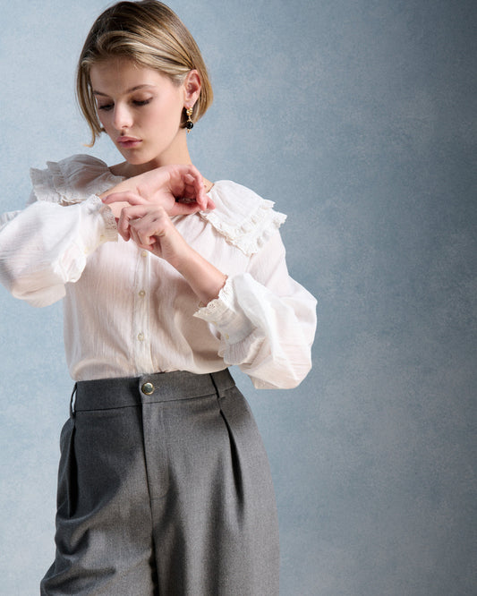 Petite Mendigote Constance Blouse Ecru
