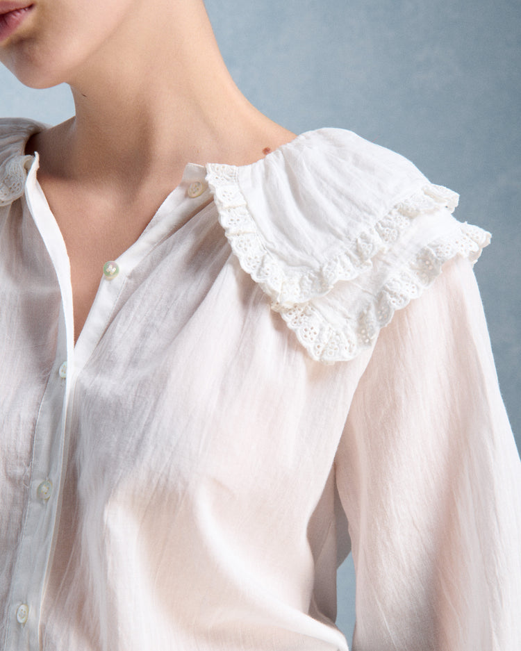 Petite Mendigote Constance Blouse Ecru