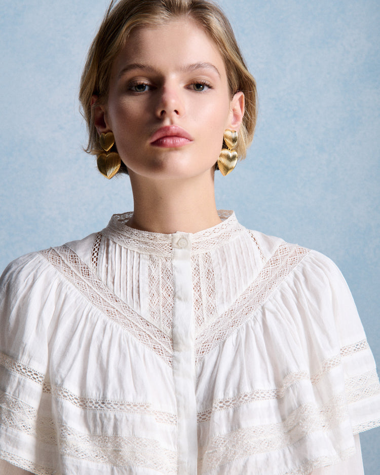 Petite Mendigote Milady Blouse Ecru