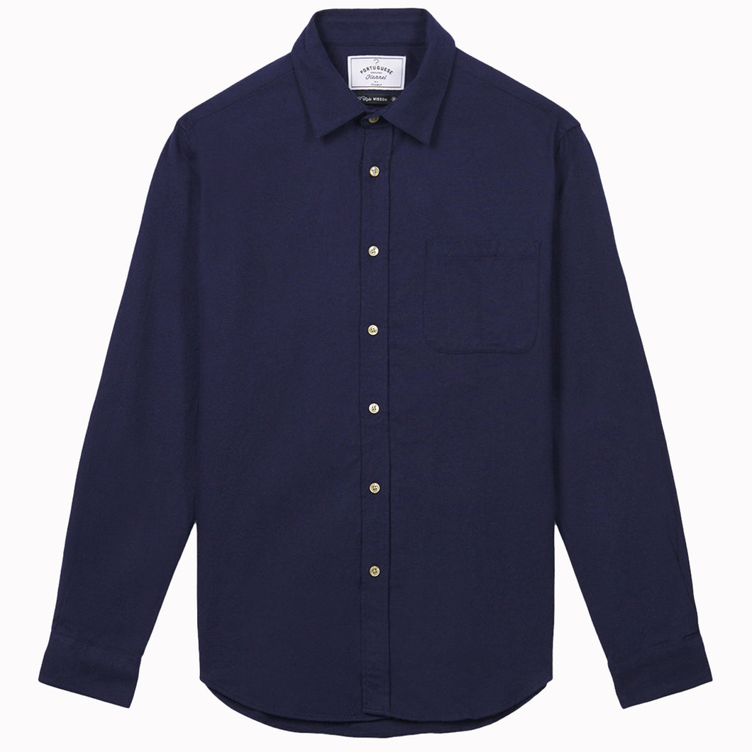 Portuguese Flannel Teca LS Shirt Navy