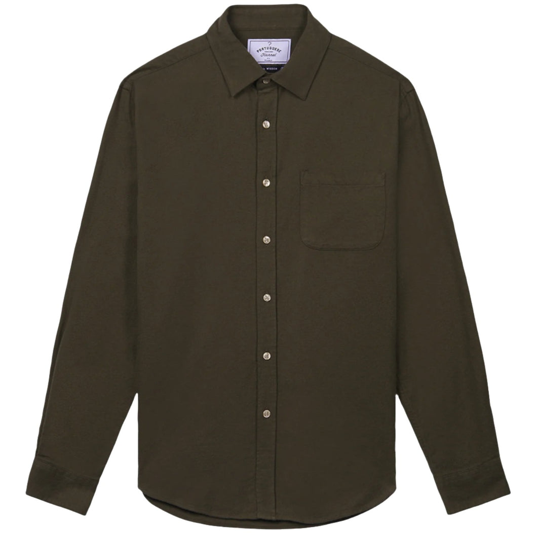 Portuguese Flannel Teca LS Shirt Green