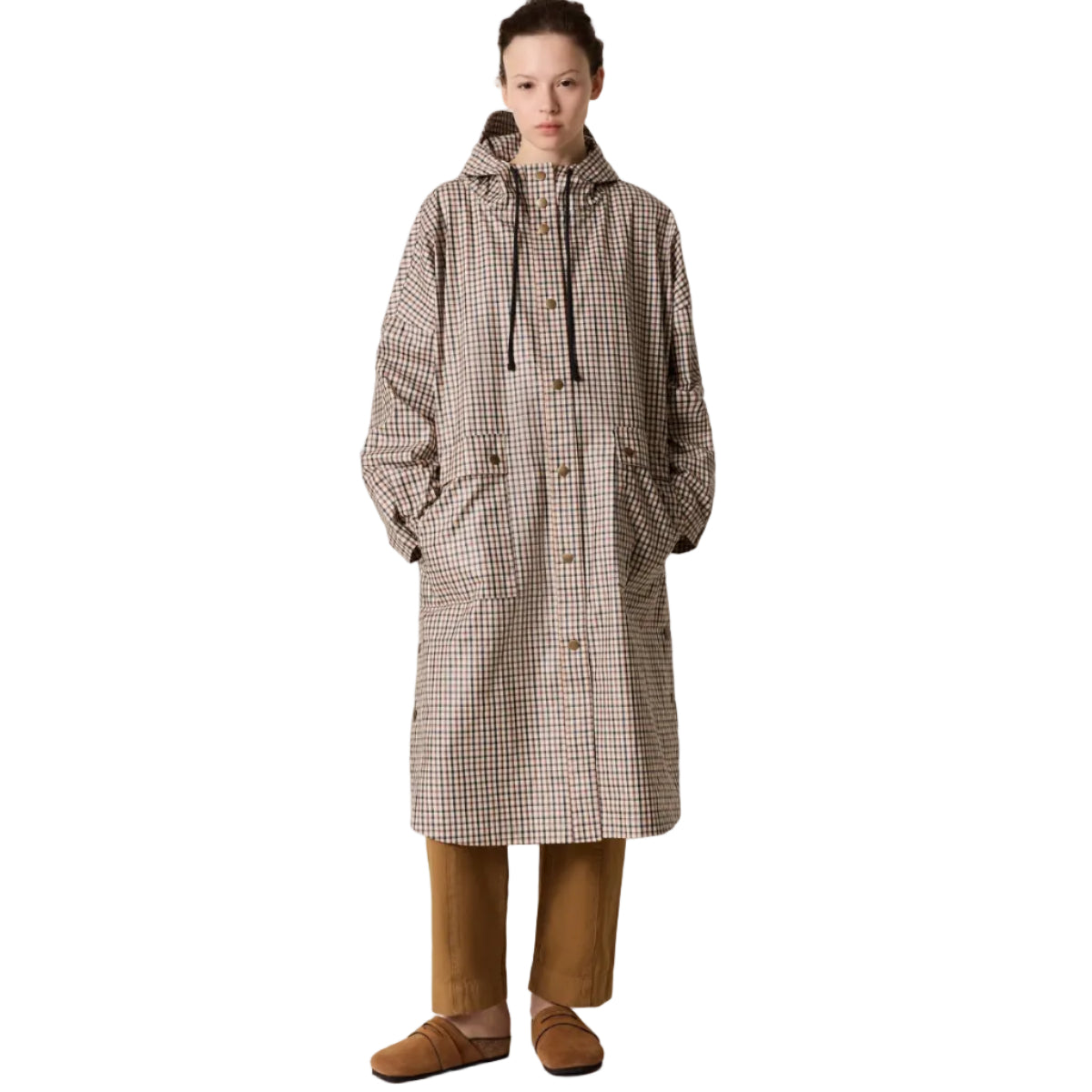 Leon & Harper Vannah Crx Poncho Ecru