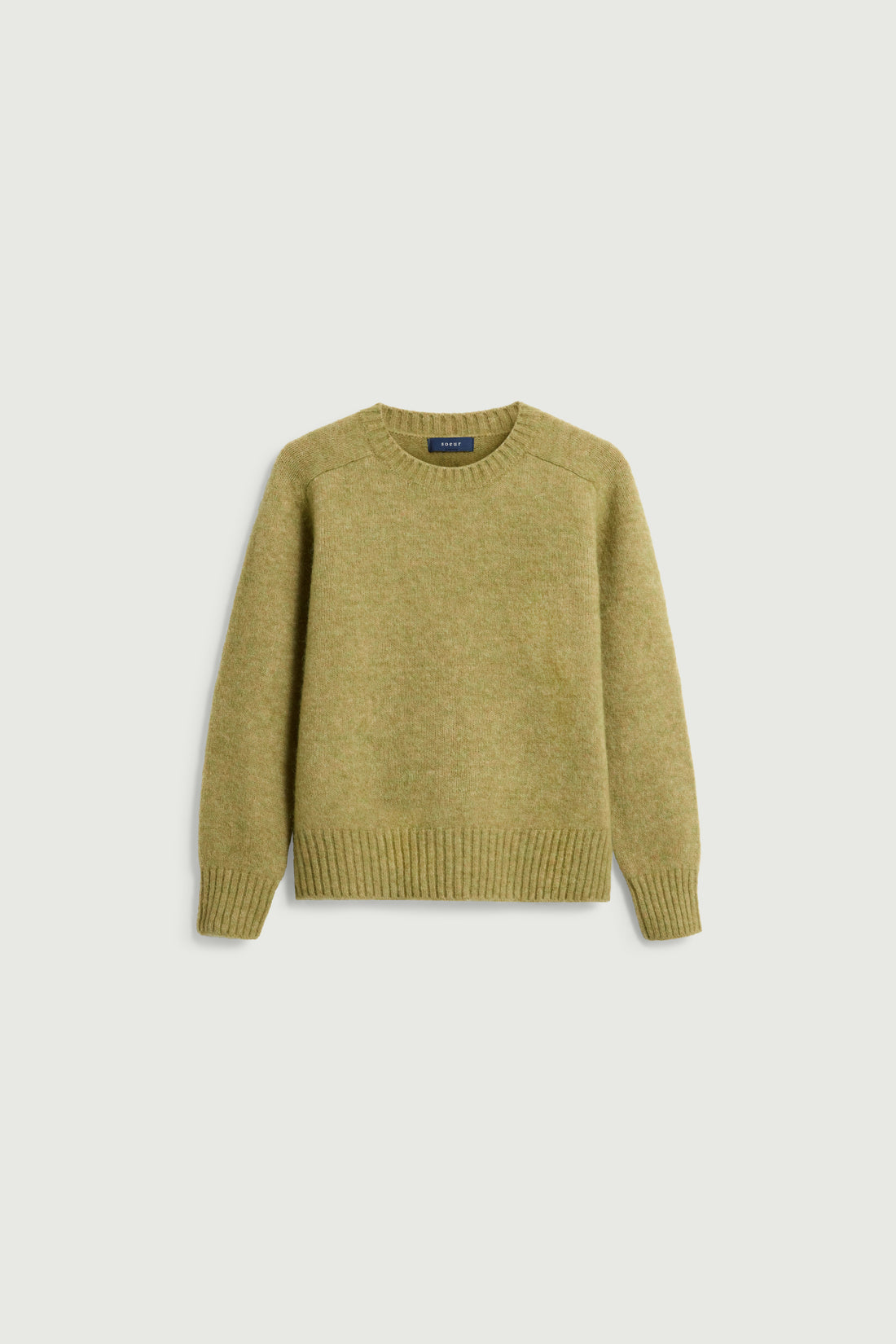 Soeur Envie Alpaca / Wool Crew Jumper Sauge