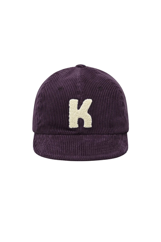 Kappy Corduroy Logo Cap Purple