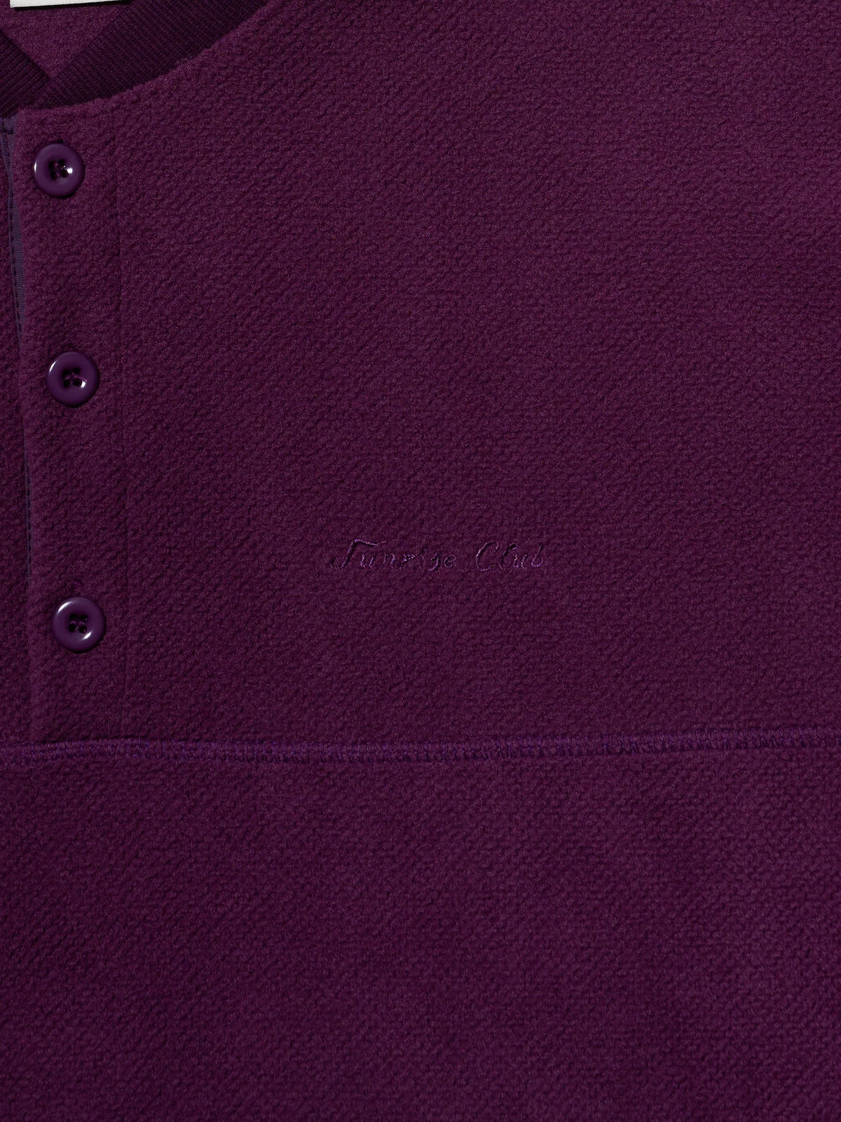 Kappy Fleece Waffle Button Anorak Purple