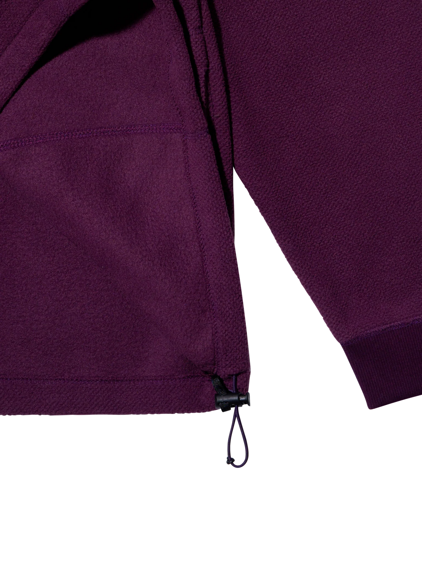 Kappy Fleece Waffle Button Anorak Purple