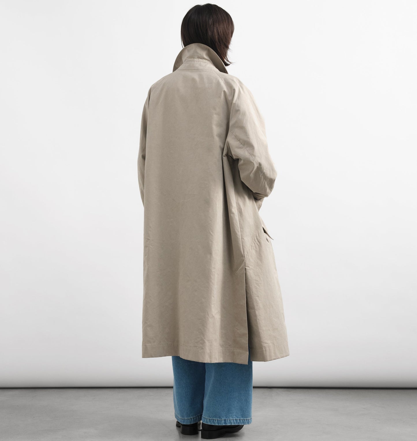 YMC Mens Tyrell Trench Coat Stone