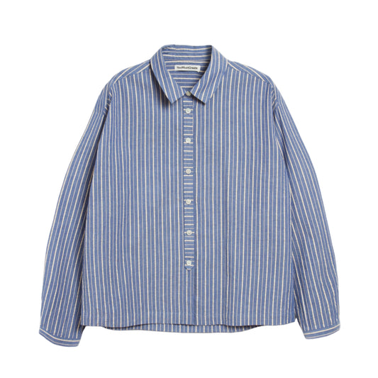 YMC Marianne LS Shirt Navy/Natural