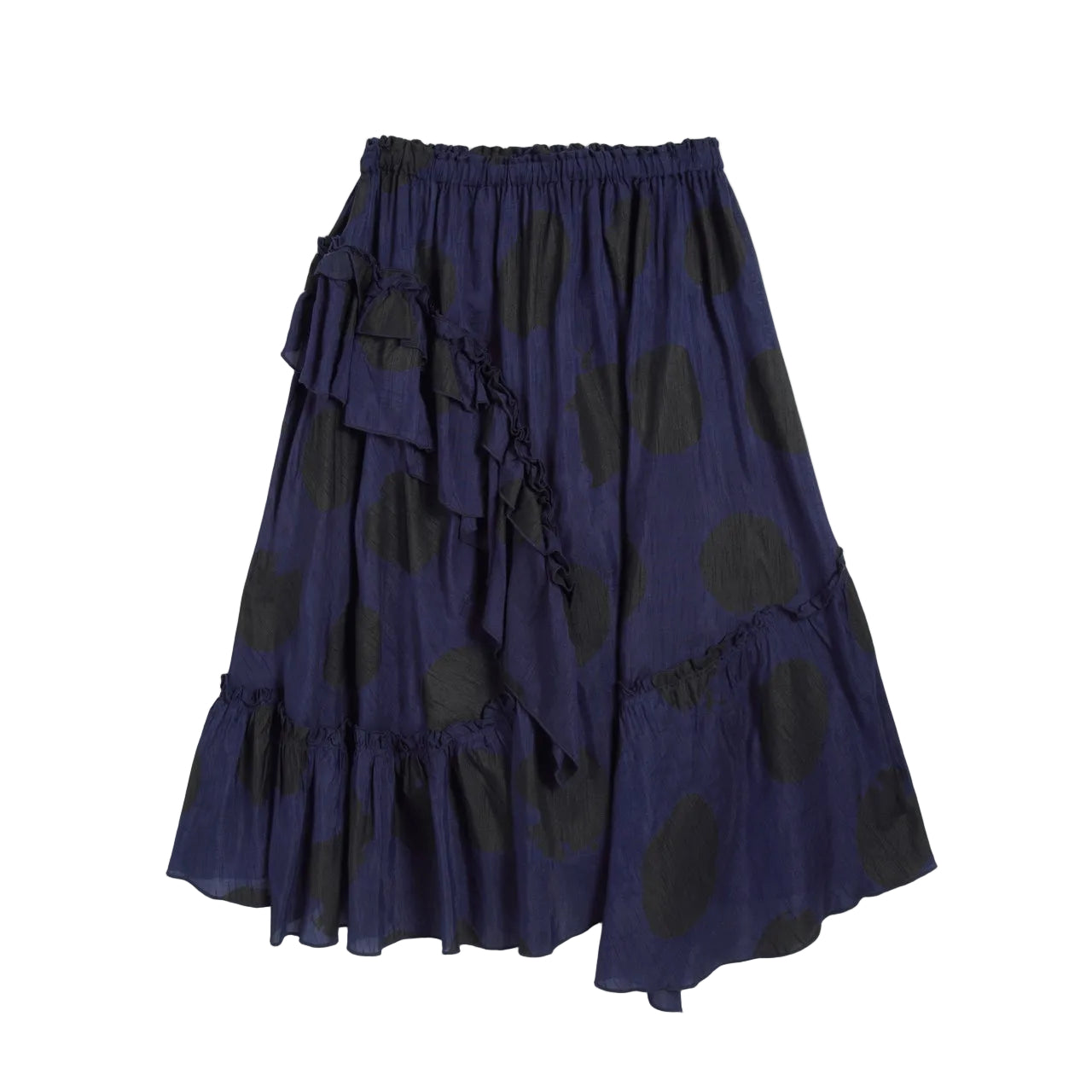 YMC Draped Skirt Black / Blue