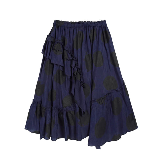YMC Draped Skirt Black / Blue