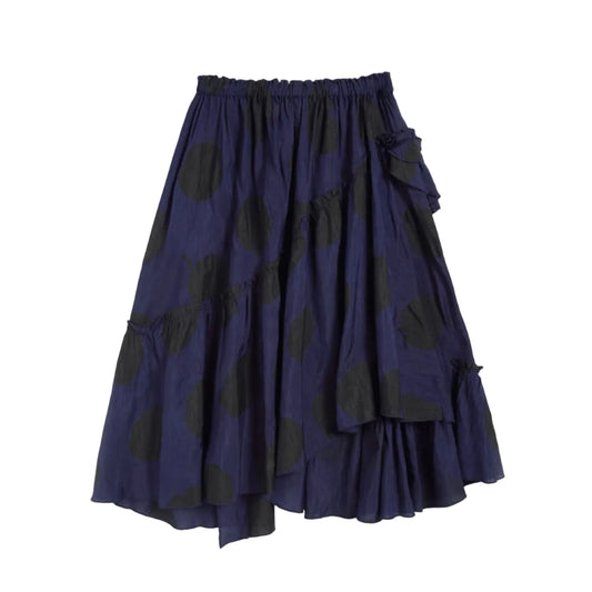 YMC Draped Skirt Black / Blue