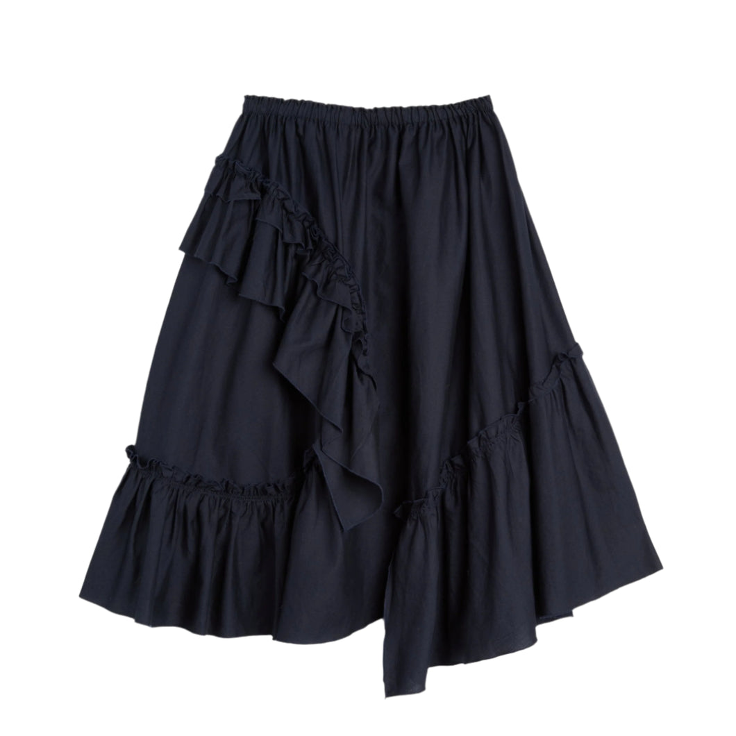 YMC Draped Skirt Navy