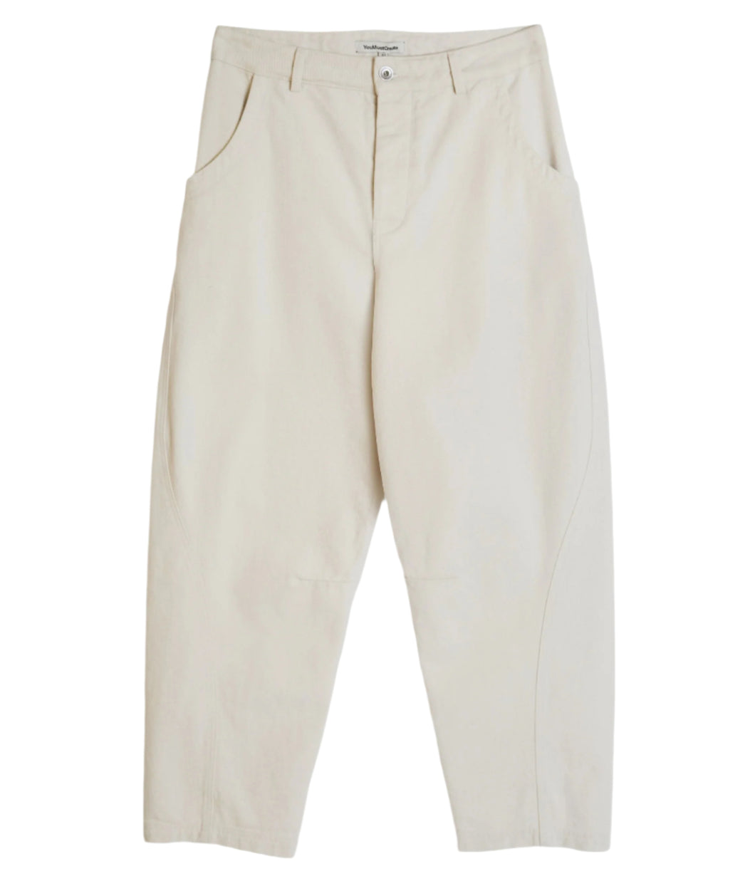 YMC Twisted Trouser Ecru