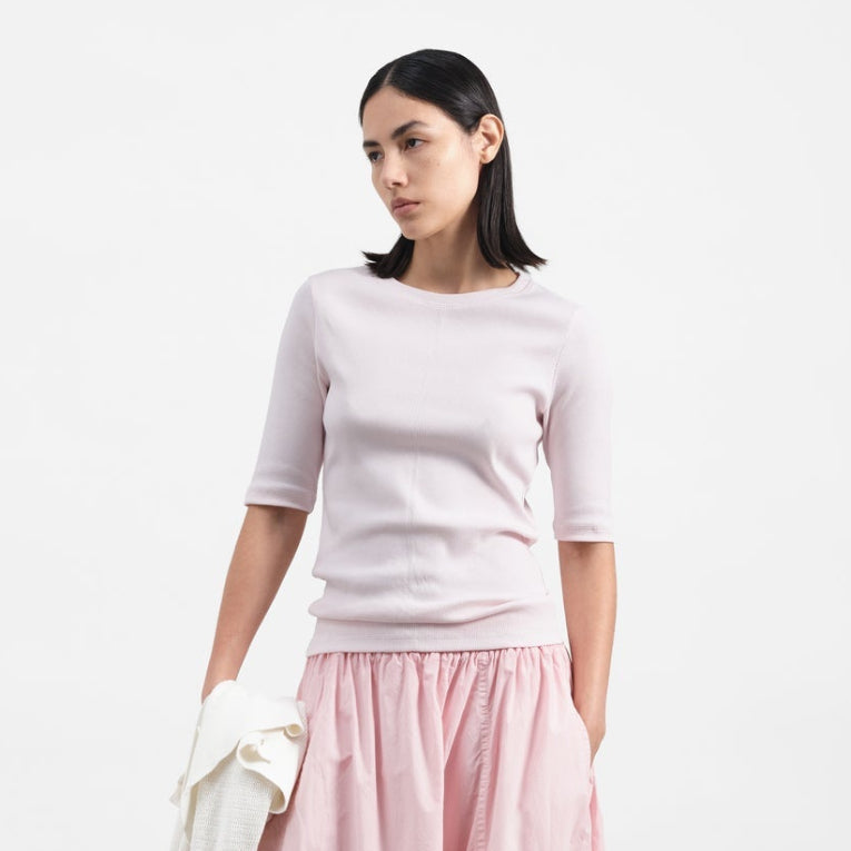 YMC Charlotte Rib T-Shirt Pink