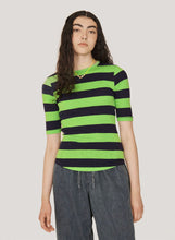 Load image into Gallery viewer, YMC Charlotte S/S Top Blue / Green
