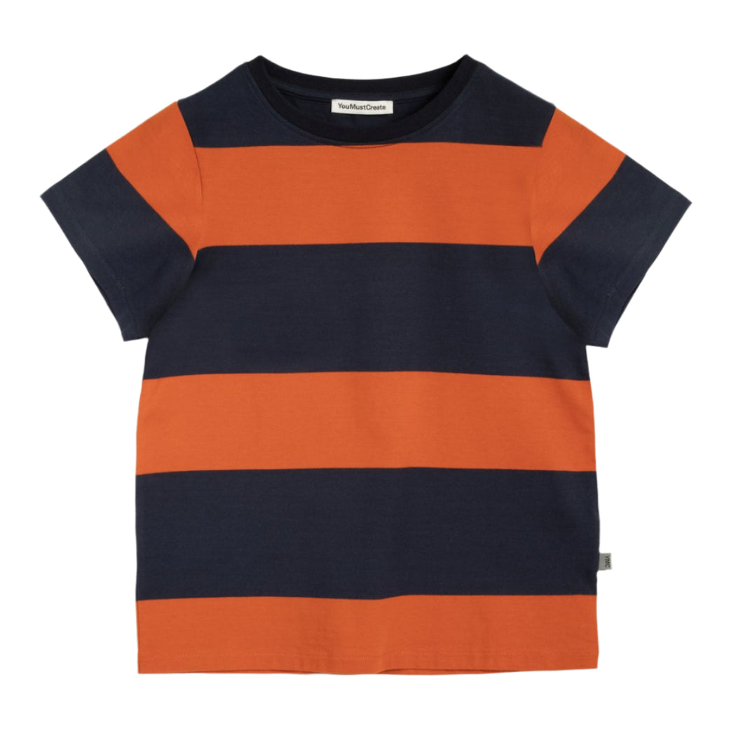 YMC Day T Shirt Navy / Spice