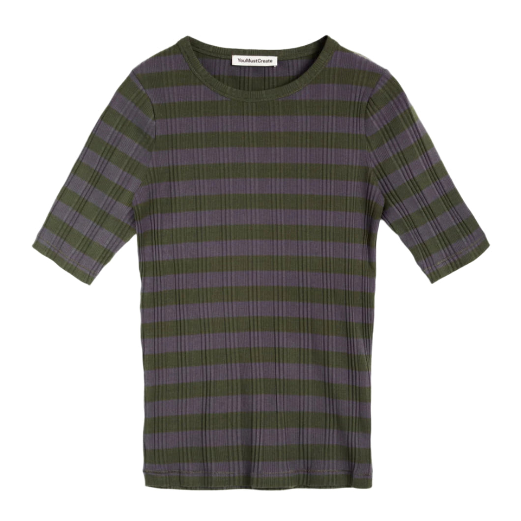 YMC Earth Charlotte T-Shirt Black / Grey