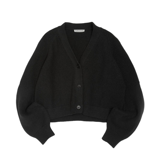 YMC Computer Cardigan Black