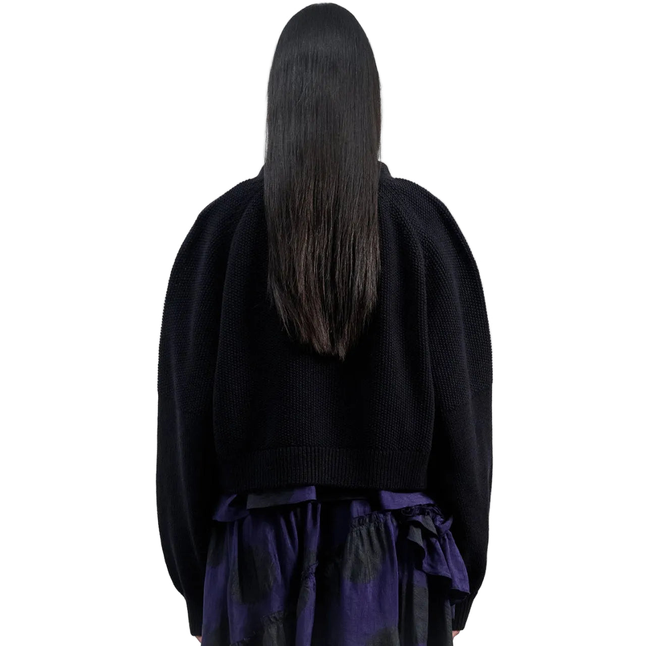 YMC Computer Cardigan Black