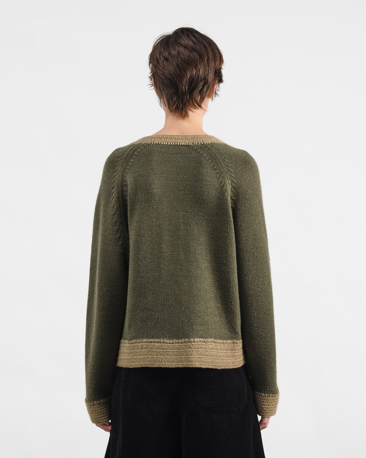 YMC Atomic Cardigan Dark Green