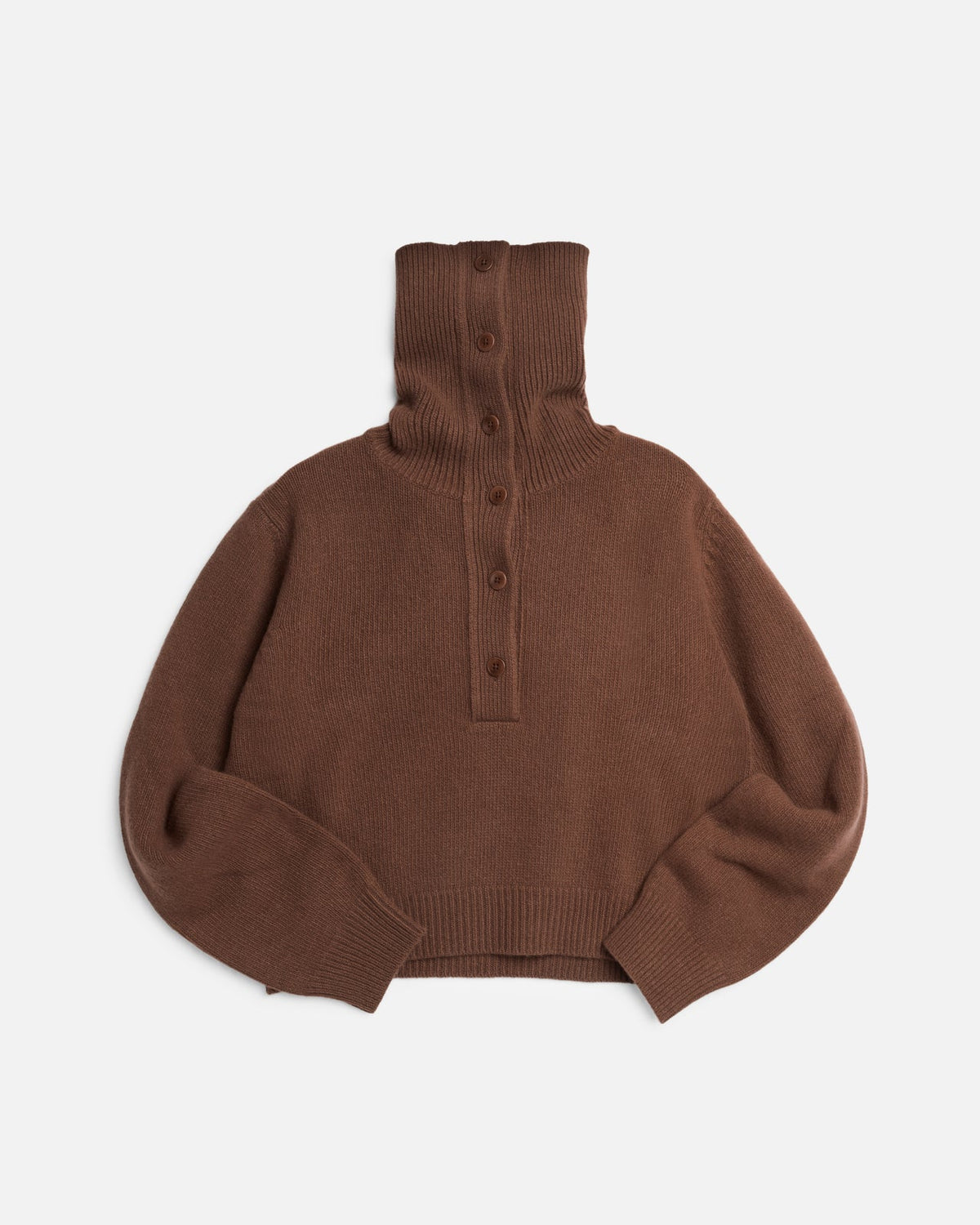 YMC Runaway Neck Jumper Brown