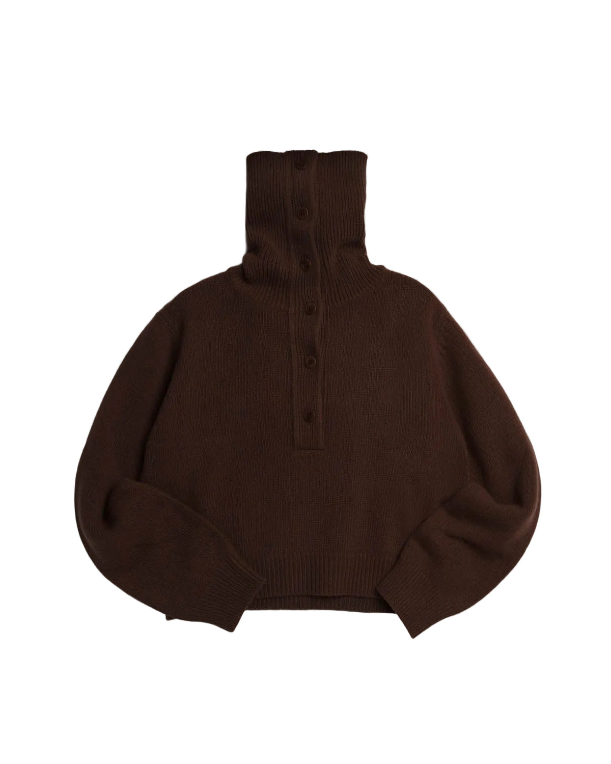 YMC Runaway Neck Jumper Brown