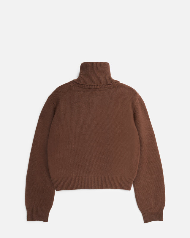 YMC Runaway Neck Jumper Brown