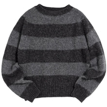 Load image into Gallery viewer, YMC Jets Stripe Crew Knit Grey Stripe
