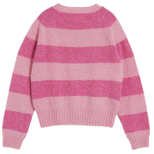 Load image into Gallery viewer, YMC Jets Stripe Crew Knit Pink Stripe
