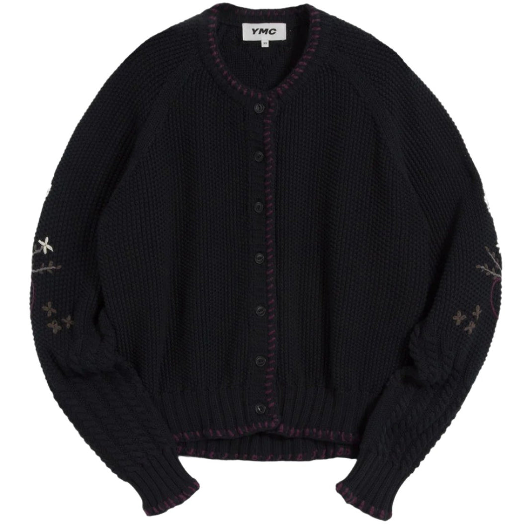 YMC Lotus Cardigan Black