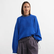 Load image into Gallery viewer, YMC Bellow Knit Jumper Blue
