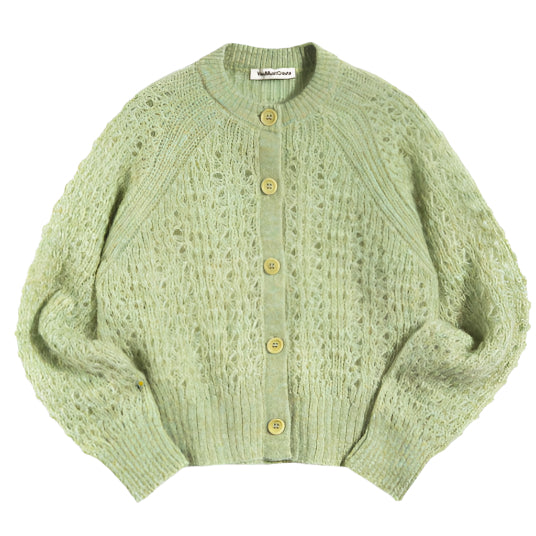 YMC Foxtail Cardigan Lime