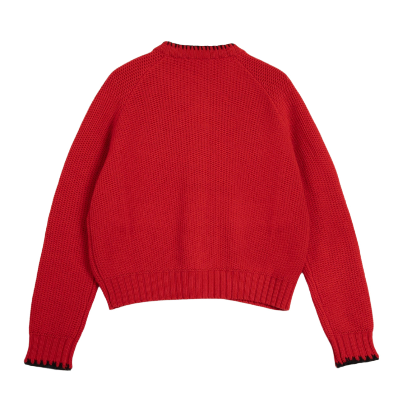 YMC Lotus Cardigan Red