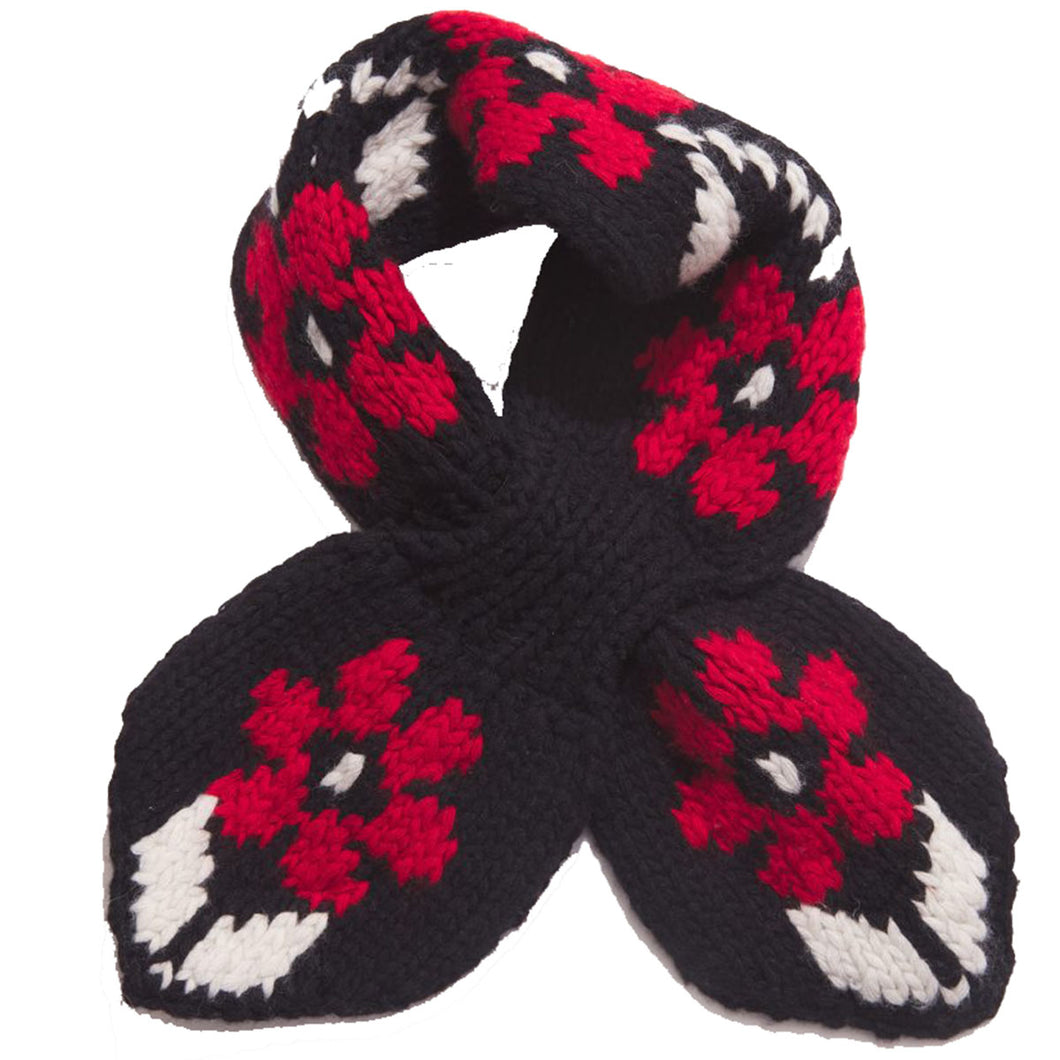 YMC Wool Flower Knitted Scarf