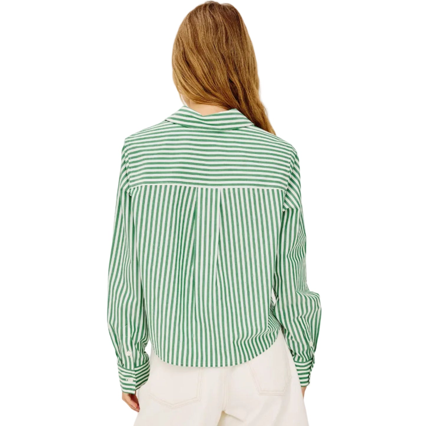 Rails Ramy Shirt Emerald Stripe